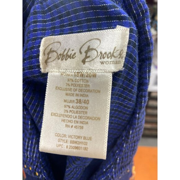 Bobbie Brooks Cotton Casual Plus Size Tops for Women 18W/20W‎ - Picture 7 of 7